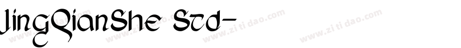 JingQianShe Std字体转换